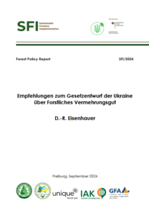 D.-R.Eisenhauer, Empfehlungen zum Gesetzentwurf der Ukraine über Forstliches Vermehrungsgut, Freiburg, 2024